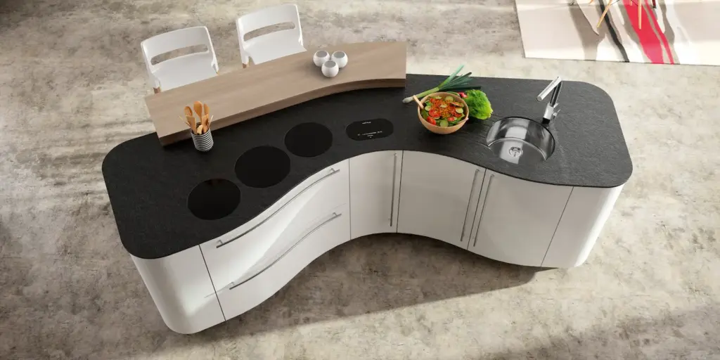Façades de cuisine en HDF laquées