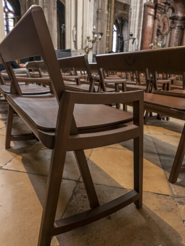 Bancs de l'église Ste Eustache à Paris