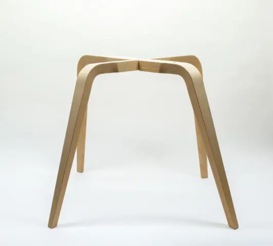 Piètements de chaise en bois lamllé de hêtre